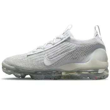 Nike Air VaporMax 2021 Flyknit White Pure Platinum Женские кроссовки металлик-серебристый DC4112-100 36.5