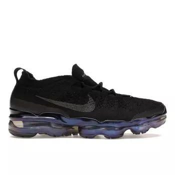 Nike Air VaporMax 2023 Flyknit Черные переливающиеся женские кроссовки металлик-серебристый многоцветный FD3148-001 38.5