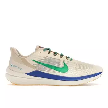 Nike Air Winflo 9 Premium Coconut Milk Stadium Зеленые мужские кроссовки Кремовые Sanddrift Racer-Blue DV8997-100 45