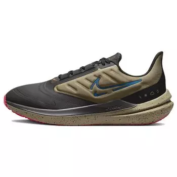 Nike Air Winflo 9 Shield Medium Ash Laser Blue Мужские кроссовки Серый Хаки Черный DM1106-200 46