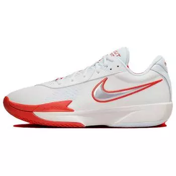 Nike Air Zoom GT Cut Academy White Picante Красные мужские кроссовки Summit-Белый металлик-Серебристый футбольный серый FB2599-101 44.5