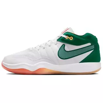 Кроссовки Nike Air Zoom GT Hustle 2 EP Swoosh Squad мужские белые малахитовые чисто-платиновые DJ9404-103 40.5