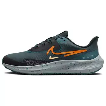 Nike Air Zoom Pegasus 39 Shield Deep Jungle Safety Оранжевые мужские кроссовки Зеленые жеодово-бирюзовые черные DO7625-300 42.5
