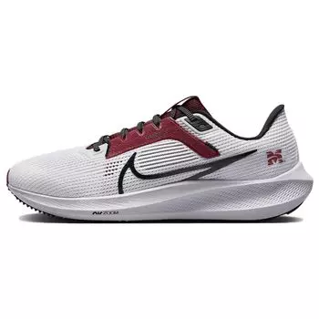 Nike Air Zoom Pegasus 40 Morehouse мужские кроссовки белые темно-кардинальские черные DZ6002-100 43