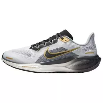 Nike Air Zoom Pegasus 41 Premium White Black Metallic Gold Мужские кроссовки Light-Silver HQ2938-100 40.5