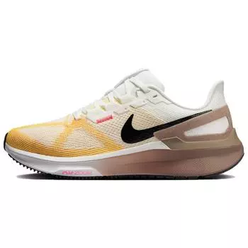 Nike Air Zoom Structure 25 Норковая Коричневая Varsity Maize Женские Кроссовки Кремовые Summit-White Черные DJ7884-110 36