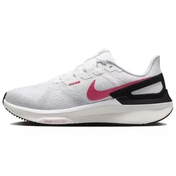 Nike Air Zoom Structure 25 White Aster Pink Black Женские кроссовки Pure-Platinum DJ7884-106 37.5
