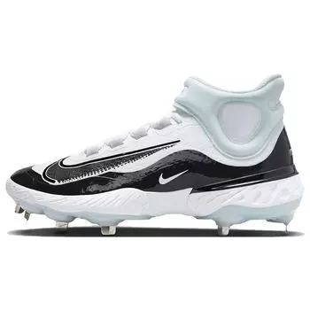 Nike Alpha Huarache Elite 4 Mid White Black Blue Tint Мужские кроссовки Pure-Platinum FD2744-101 40.5