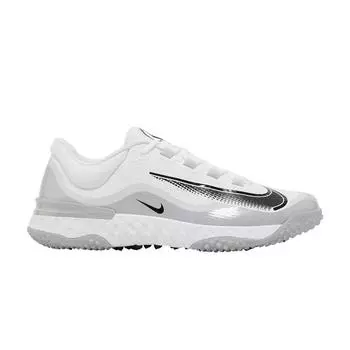 Nike Alpha Huarache Elite 4 TF White Wolf Grey Мужские кроссовки Pure-Platinum Black FD2743-100