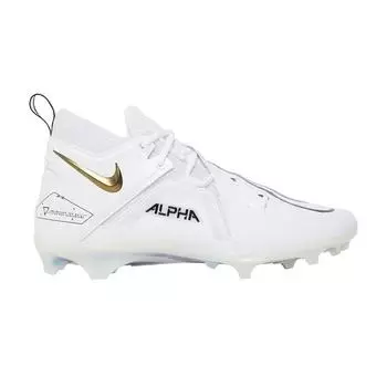 Мужские кроссовки Nike Alpha Menace Pro 3 белое черное золото CT6649-105 42.5