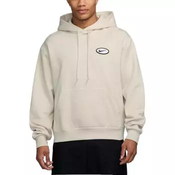 Nike As U Nk Sb Flc Po Hd Truckin флисовая спортивная повседневная толстовка с капюшоном с принтом мужская толстовка бежевая FV7381-104 2XL