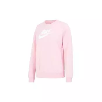 Nike As W Nsw Club Flc Gx Std Crew Solid Letter Logo Спортивный повседневный свитер с круглым вырезом Женская толстовка Розовый DQ5833-690 L