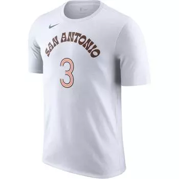 Nike Баскетбольная майка City Edition San Antonio Spurs Keldon Johnson с буквенным принтом и номером, мужская, с коротким рукавом, белая FN1237-101 L