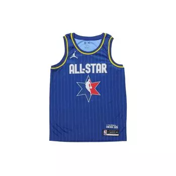 Nike Баскетбольная майка для новичков NBA All-Star Game SW Fan Edition 2020 года, мужская, светло-синяя, CJ1059-497 S