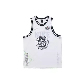 Nike Баскетбольная майка DNA Summer Hoops Retro, мужская майка, белая CW4814-100