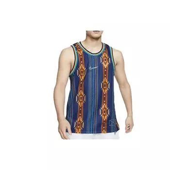 Nike Баскетбольная майка Dri-Fit, мужская, синяя, CD0418-492 S