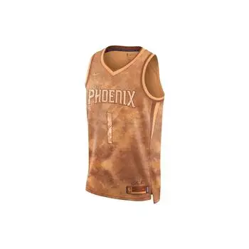Nike Баскетбольная майка Dri-Fit NBA Tie-Dye, 2023, Phoenix Suns, номер Booker. 1 Мужские топы Fuel-Orange FD6233-860 XXXL