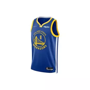 Nike Баскетбольная майка NBA 2021/22 Thompson Golden State Warriors Diamond 75th Anniversary Fan Edition 11 мужская майка синяя DN2614-495 S