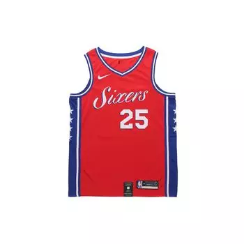 Nike Баскетбольная майка NBA 76ers мужская, верхние части, красная 877219-658 S