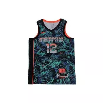 Nike Баскетбольная майка NBA Retro Grizzlies Morant #12 для мужчин, зеленая DD3771-450 S