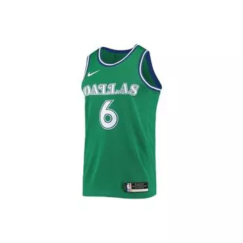 Nike Баскетбольная майка NBA с принтом, фанатская версия, сезон 21-22, Mavericks Porzingis, №. 6 баскетбольных майок унисекс зеленые CN1021-318 M