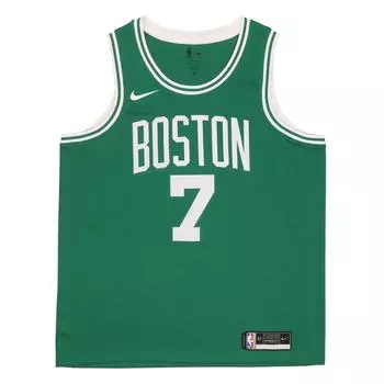 Nike Баскетбольная майка NBA SW Fan Edition, команда Celtics, коричневая №. 7 Мужские топы Зеленый CW3659-315 S