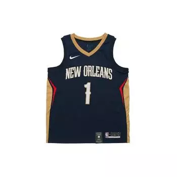 Nike Баскетбольная майка NBA Zion Williamson SW Fan Edition для мужчин, темно-синяя 864493-427 S