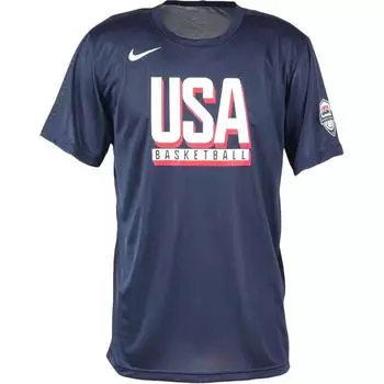 Nike Баскетбольная майка олимпийской серии США, сухая, удобная, трикотажная, мягкая, с коротким рукавом, мужская, обсидианово-белая FQ3628-451 XXL