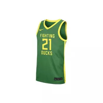 Nike Баскетбольная майка Oregon College Retro для мужчин, цвет зеленый CN3716-377 L