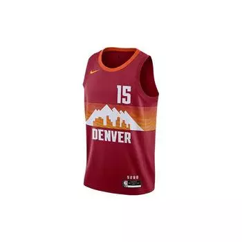 Nike Баскетбольная майка в стиле ретро, Fan Edition, Денвер Наггетс, Никола Йокич Нет. 15 мужских топов малинового цвета CN1725-615 M