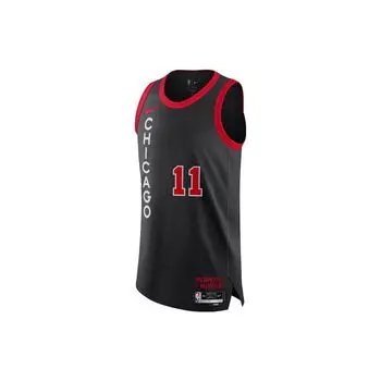 Nike Баскетбольная майка X NBA DeRozan Bulls 23-24 City Edition AU Player Version с вышивкой, мужская майка, черная DX8754-010 2XL