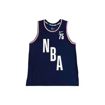 Nike Баскетбольная тренировочная майка NBA 75th Anniversary, мужская, синяя, DB8412-419 S