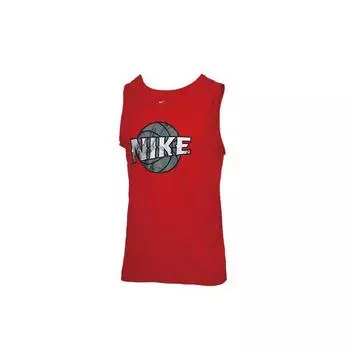 Nike Баскетбольный жилет Dri-Fit Printed, мужские топы, красный, CD1293-657 L
