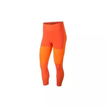 Nike Беговые тренировочные обтягивающие штаны для фитнеса женские плавки оранжевого цвета AQ5344-891 XL