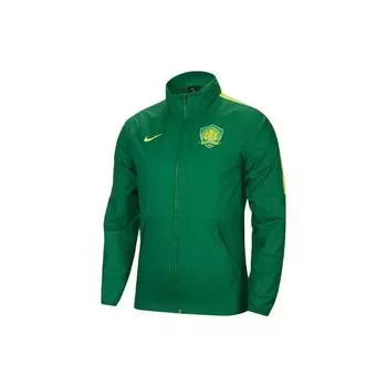 Nike Beijing Guoan контрастная ветровка с выдвижным капюшоном, мужская верхняя одежда, сосново-зеленый CT6658-302 S