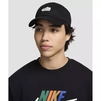 Nike Бейсболка Club Unstructure Air Force 1 Patch черная FZ2121 010 ML