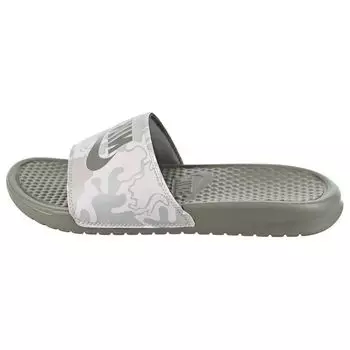 Nike Сандалии унисекс Benassi JDI Print Dark Stucco Черный 631261-009 44