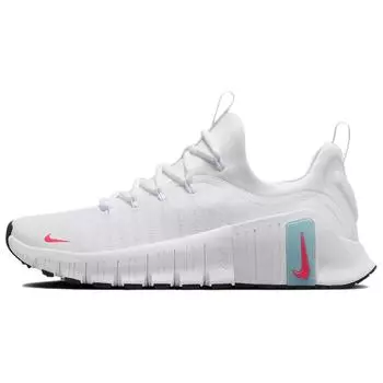 Nike Бесплатные женские кроссовки Metcon 6 White Denim Turquoise Black Hot-Punch FJ7126-102 38.5