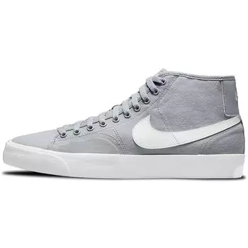 Nike Blazer Court Mid SB Wolf Grey Мужские кроссовки белые DC8901-002 44.5