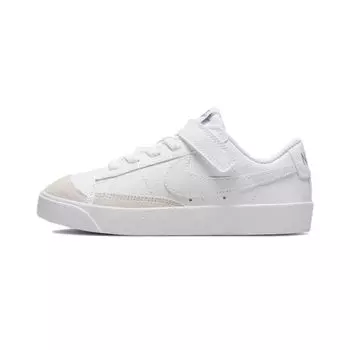 Nike Blazer Low 77 PS Белые оловянные детские кроссовки на плоской подошве Aura Clear DA4075-110 33.5