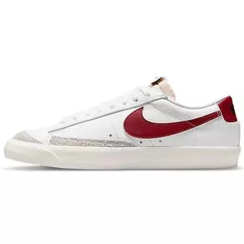 Nike Blazer Low 77 Vintage Team Красные мужские кроссовки Белый Парус DA6364-102