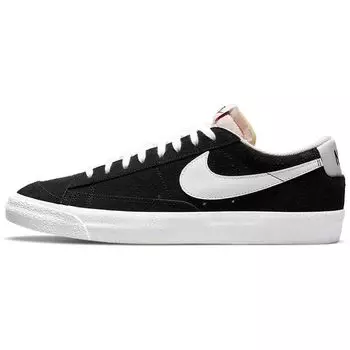 Nike Blazer Low 77 Замшевые черно-белые мужские кроссовки DA7254-001 45