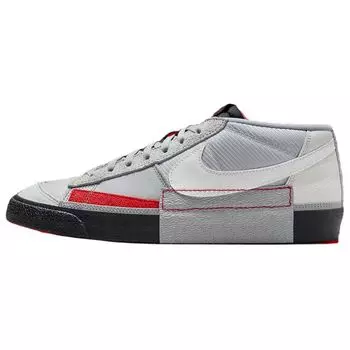 Nike Blazer Low Pro Club Wolf Grey University Red Мужские кроссовки Pure-Platinum Summit-White FJ3694-002 42.5