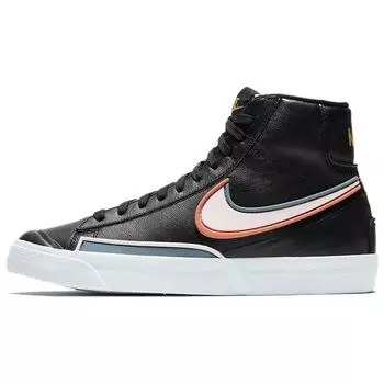 Nike Blazer Mid 77 Infinite Black Женские кроссовки Ozone-Blue Healing-Orange Light-Arctic-Pink DC1746-001