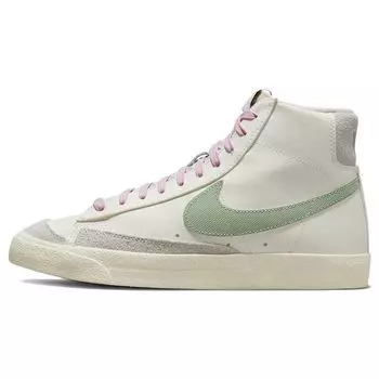 Nike Blazer Mid 77 Premium Certified Fresh - Парусная эмаль Зеленые мужские кроссовки Белый кокосово-молочный Off-Noir DO9787-100 41