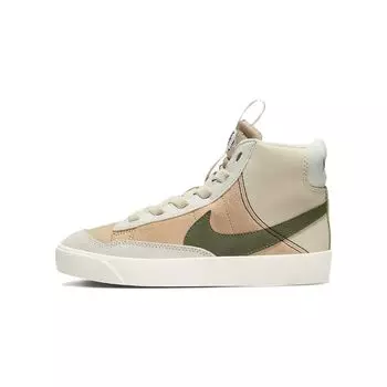 Nike Blazer Mid 77 SE PS Dance — Детские кроссовки Sanddrift Medium Olive Brown Light-Silver Phantom DQ0370-100 28