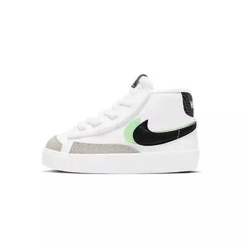 Nike Blazer Mid 77 SE TD Double Swoosh — белые детские кроссовки Vapor Green Vapor-Green Smoke-Grey Black DD1849-100