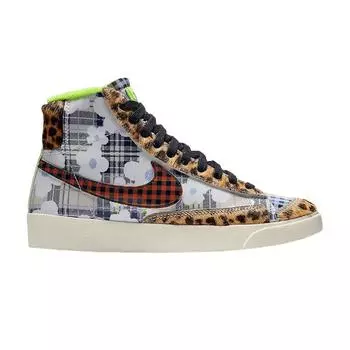 Nike Blazer Mid Gel Wid Print — фланелевые кроссовки унисекс с цветочным принтом, разноцветные CJ4239-981