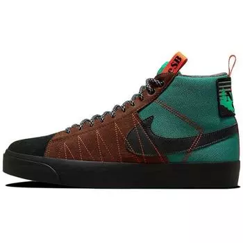 Nike Blazer Mid Premium SB Acclimate Pack — мужские кроссовки Noble Green White Safety-Orange Black DC8903-300 36.5