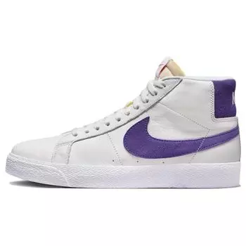 Nike Blazer Mid SB Court Purple Мужские кроссовки White Gum-Light-Brown DZ4949-100